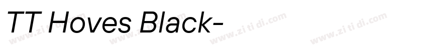 TT Hoves Black字体转换